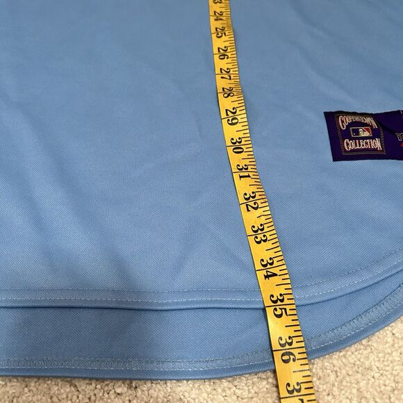 VTG St Louis Cardinals Baseball Jersey Majestic Cooperstown Blue 3X Made In USA - Picture 8 of 8